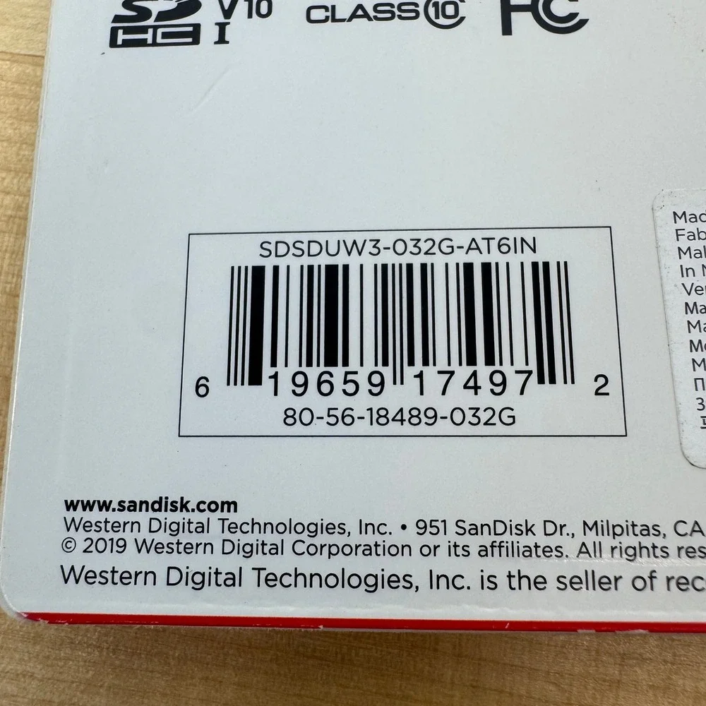 SanDisk Ultra PLUS 32GB SDHC UHS-I Memory Card 130MB/s C10 U1 SDSDUW3-032G-AT6IN